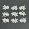 Corte natural en forma de pez de nácar para joyería colgante cabujón haciendo cara tallada diseño de collar de concha blanca usando frijoles