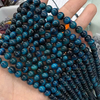 Collar de perlas naturales para mujer, joyería para mujer, ojos de tigre azul, granos de piedra, bola redonda, fabricación de pulseras, diseño para bricolaje de tamaño pequeño