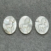 Pendientes de mujer con diseño de colgante de cabujón de corte con forma de animal de nácar Natural, joyería con incrustaciones, diseño en relieve 