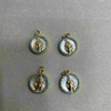 Colgante de joyería de corte de imagen virgen de nácar Natural, diseño de Guadalupe para hacer collares, fabricación de pulseras de frijoles pequeños