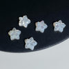 Diseño de forma de estrella de nácar Natural tallado para fabricación de collares de joyería cabujón joyería de mujer anillos de diseño de moda