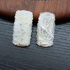 Colgante de nácar Natural, cabujón, diseño de iconos de concha blanca para fabricación de joyas, grabado en relieve, tallado de animales hecho a mano 