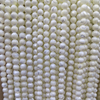 Collar de bola redonda de perla Natural para mujer, diseño de concha de fregona blanca, diseño de cadena, fabricación de pulseras, cuentas DIY 