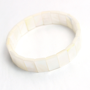 Diseño de pulsera de concha de nácar Natural para mujer, joyería de moda, collar de concha blanca de forma cuadrada, concha negra 