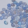 Cabujón pequeño de nácar Natural con forma ovalada para anillos, diseño de incrustaciones, fabricación de joyas de ágata azul para mujer con ópalo de frijoles pequeños