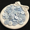 Corte en forma de botón de nácar Natural para hacer tela, diseño de cabujón de frijoles pequeños, piezas de joyería, disco redondo de color azul 