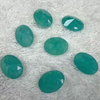 Cabujón de cara de corte de frijoles pequeños de nácar Natural, forma ovalada para anillos, diseño de incrustaciones, fabricación de piedra amazónica, bomba de piedra azul