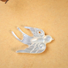 Corte de forma de pájaro de nácar Natural para mujer, colgante, piezas más grandes, diseño de joyería, fabricación de iconos de cabujón, pulsera con imagen 