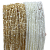 Corte en forma de disco de frijoles pequeños de nácar Natural para mujer, collar de concha marrón, diseño de collar, cabujón de tamaño largo