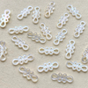 Cabujón pequeño de corte de diseño infinito de nácar Natural para joyería DIY frijoles usando piezas para hacer collares pulsera de mujer 