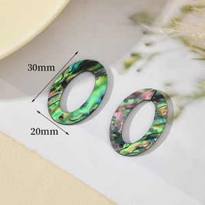 Colgante hueco de perla Natural para mujer, joyería, fabricación de pendientes, concha de abulón, forma de gota, corte, colgante más grande, moda 