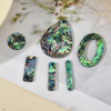 Colgante hueco de perla Natural para mujer, joyería, fabricación de pendientes, concha de abulón, forma de gota, corte, colgante más grande, moda 