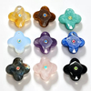 Corte en forma de trébol de nácar Natural para diseño colgante, tallado de cara, piedra lapislázuli de cristal de amatista para cabujón de pulsera 