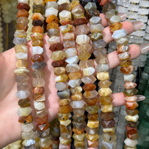 Frijoles pequeños de nácar Natural para mujer, corte de ágata roja, diseño de collar, diseño de moda para fabricación de pulseras 