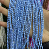 Corte en forma de arroz de nácar Natural para diseño de collar, fabricación de piezas de frijoles pequeños de concha colorida, pulsera de mujer, fabricación DIY