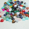 Cabujón pequeño tallado en forma de corazón de nácar Natural para anillos, joyería de diseño, collar de piedras coloridas, incrustaciones DIY