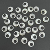 Corte de forma circular redonda de nácar Natural para colgante cabujón grande diseño de joyería para mujer fabricación de relieve de concha blanca