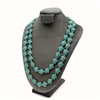 Diseño de animal de nácar Natural, corte en forma de tortuga de color azul para mujer, fabricación de collares, collar largo, fabricación de turquesa