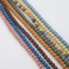 Collar de roca volcánica con cuentas pequeñas de nácar Natural, joyería colorida DIY con diseño de cadena para mujer, piedra de moda