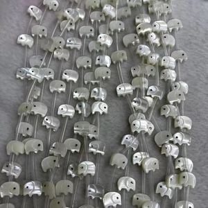 Corte de forma de animal de nácar Natural para joyería, diseño de collar, cadena de moda para mujer, forma de perro, gato o conejo