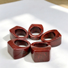 Anillos de nácar Natural de gran tamaño para mujer, piedra rosa roja, joyería de diseño de moda para hombre, piedra de ópalo, frijoles pequeños coloridos