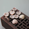 Tallado en forma de flor de nácar Natural para pendientes, fabricación de frijoles pequeños coloridos hechos a mano para cadena DIY, uso de joyería de mujer