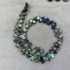 Collar con forma de gota de perla Natural para mujer, concha de abulón, frijoles pequeños, joyería DIY, cadena, cabujón con forma de gota para la cara 