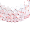 Diseño de collar con forma de trébol de nácar Natural para mujer, joyería de moda, pulsera de concha rosa, piezas de bricolaje, flor