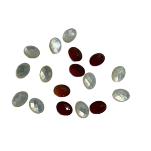 Forma de cabujón de nácar Natural, diseño ovalado de corte para anillos, incrustaciones, corte de cara, pendientes de cuentas pequeñas usando piezas