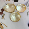 Corte en forma de plato de nácar natural para ensalada de dama usando un diseño de tazón, plato de frutas, fabricación de belleza, diseño de joyería colorido