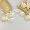 Colgante con diseño de hoja de nácar Natural, corte de concha blanca para mujer, pendientes, diseño de anillos de hojas grandes, joyería con forma de hoja de arce