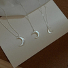 Diseño de forma de luna de nácar Natural para mujer, diseño de collar, cuentas de concha blanca por piezas de joyería con diseño de cadena 