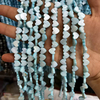 Collar con forma de estrella de concha azul Natural para mujer, diseño de cadena de corazón pequeño, pulsera, diseño de trébol DIY