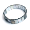 Diseño de pulsera de concha de nácar Natural para mujer, joyería de moda, collar de concha blanca de forma cuadrada, concha negra 