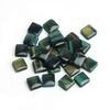 Cuentas de piedra de nácar Natural, diseño de cadena de joyería, forma cuadrada para collar, piedra de malaquita, lapislázuli, joyería de moda