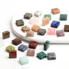 Cuentas de piedra de nácar Natural, diseño de cadena de joyería, forma cuadrada para collar, piedra de malaquita, lapislázuli, joyería de moda