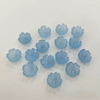 Frijoles pequeños de nácar Natural para mujer, corte de joyería, diseño de ágata para collar, piezas de bricolaje con forma de cabujón de piedra azul 
