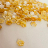 Corte de diseño de flor amarilla de nácar natural para aretes, joyería para mujeres, piezas pequeñas, cosas bonitas, collar de diseño de cabujón 
