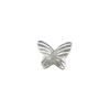 Diseño de mariposa de nácar natural cortando frijoles pequeños para hacer collares y aretes de corte facial usando piezas de joyería de pulsera 