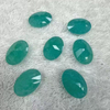 Cabujón de cara de corte de frijoles pequeños de nácar Natural, forma ovalada para anillos, diseño de incrustaciones, fabricación de piedra amazónica, bomba de piedra azul