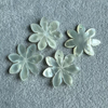 Diseño de flor de nácar natural, corte de frijoles pequeños para niña, pulsera, joyería DIY, collar de cosas bonitas de concha blanca, usando piezas