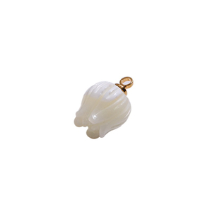 Forma de flor de nácar Natural para cortar cosas pequeñas para diseño de pulsera, joyería para mujer, collar y pendientes de concha blanca