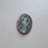 Colgante de forma ovalada de nácar Natural para mujer, corte de imagen, fabricación de incrustaciones de joyería, diseño de concha negra, iconos de frijoles de cabujón