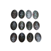 Colgante de forma ovalada de nácar Natural para mujer, corte de imagen, fabricación de incrustaciones de joyería, diseño de concha negra, iconos de frijoles de cabujón