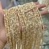 Corte en forma de disco de frijoles pequeños de nácar Natural para mujer, collar de concha marrón, diseño de collar, cabujón de tamaño largo