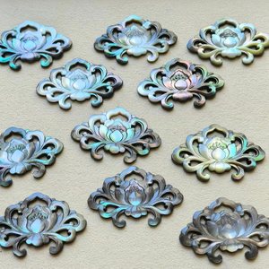 Cabujón de nácar Natural para diseño de reloj, fabricación de frijoles pequeños con forma de flor, diseño de incrustaciones de joyería para mujer, diseño de rosa fino