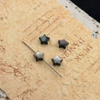 Corte en forma de estrella pequeña de nácar Natural para hacer collares, cara de bombe, cabujón, concha blanca para joyería DIY con frijoles