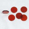 Natural Madreperla redonda forma de disco corte ágata roja para incrustaciones de anillos haciendo joyas de mujer usando frijoles pequeños cabujón onxy 