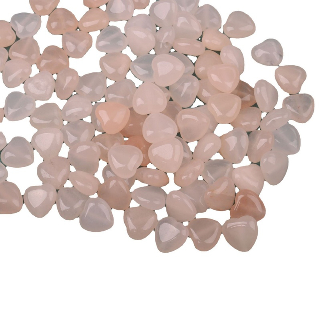Natural Madreperla forma de corazón corte bombe cara pequeños frijoles para el diseño del collar usando piezas de diseño de cabujón de cristal rosa