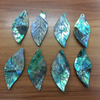 Diseño de hoja de nácar Natural, joyería para mujer, fabricación de colgantes, corte de concha de abulón, cabujón de concha colorido de tamaño más grande 